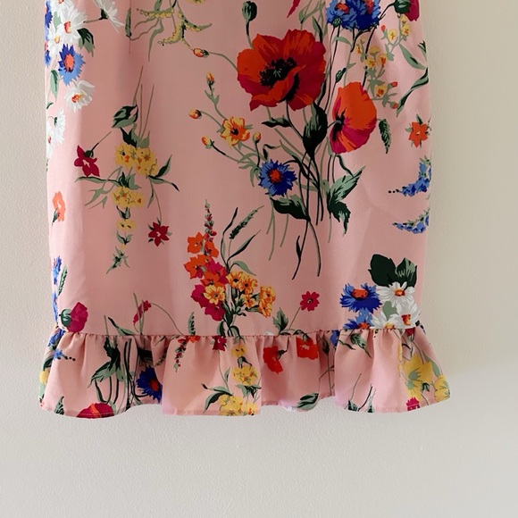 MNG by Mango Floral Sleeveless Pink Dress - Picture 3 of 5